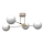 Overflademonteret loftlampe GLAME 4xE27/15W/230V