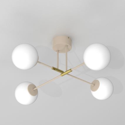 Overflademonteret loftlampe GLAME 4xE27/15W/230V