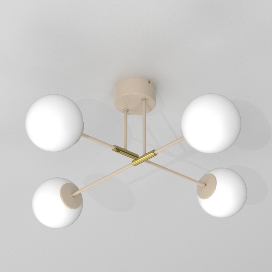 Overflademonteret loftlampe GLAME 4xE27/15W/230V