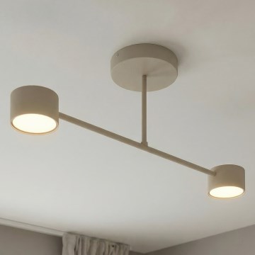 Overflademonteret loftlampe HALO 2xGX53/12W/230V beige