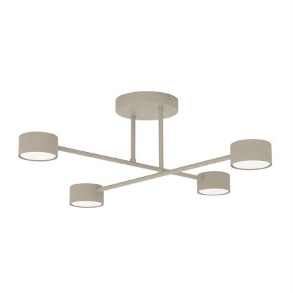 Overflademonteret loftlampe HALO 4xGX53/10W/230V beige