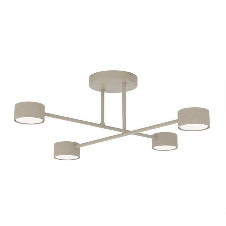 Overflademonteret loftlampe HALO 4xGX53/10W/230V beige