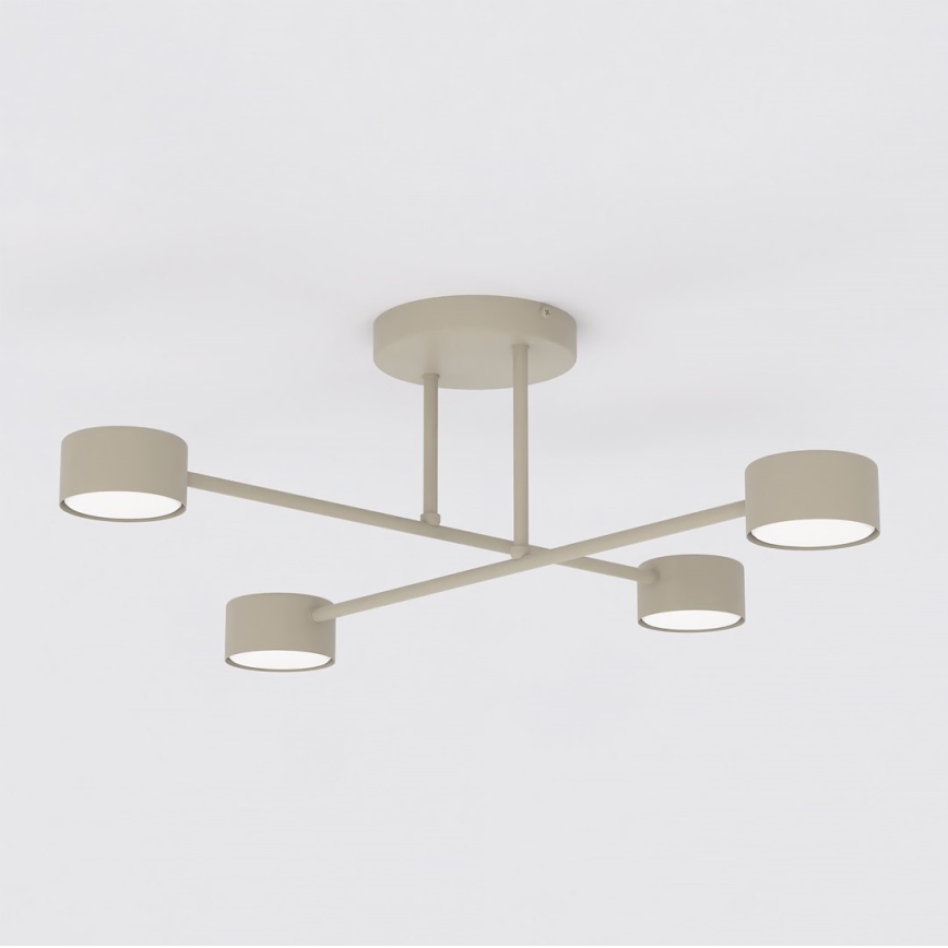 Overflademonteret loftlampe HALO 4xGX53/10W/230V beige