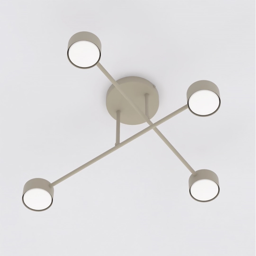 Overflademonteret loftlampe HALO 4xGX53/10W/230V beige