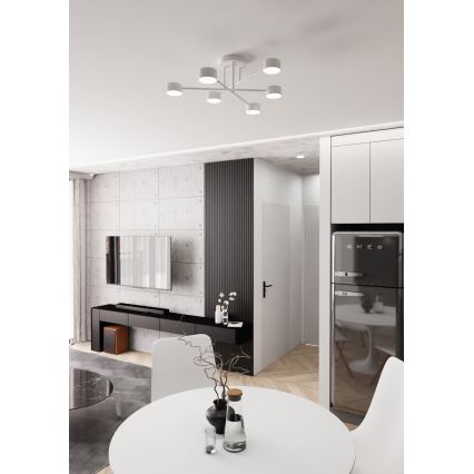 Overflademonteret loftlampe HALO 6xGX53/10W/230V, hvid