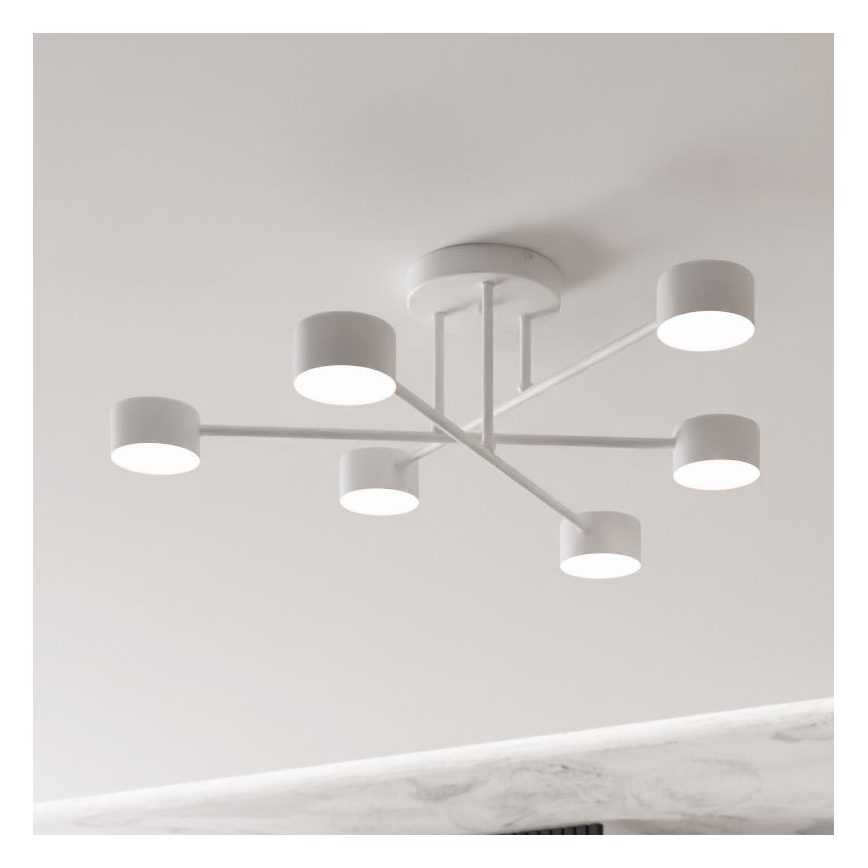 Overflademonteret loftlampe HALO 6xGX53/10W/230V, hvid