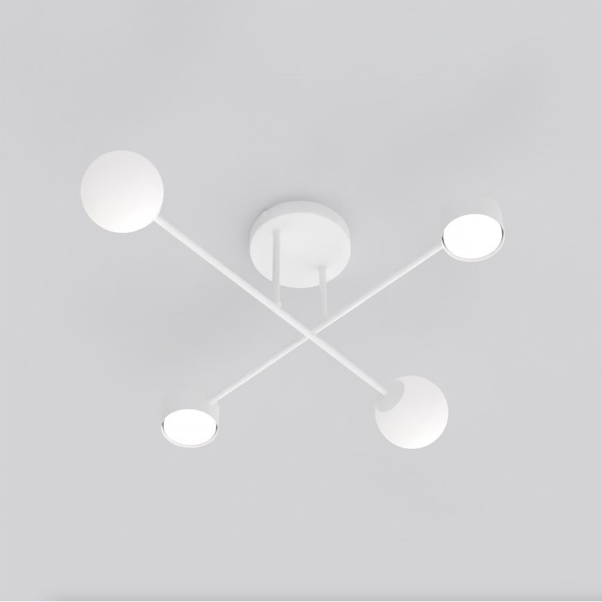 Overflademonteret loftlampe HOLON 2xG9/8W/230V + 2xGX53/12W hvid