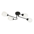 Overflademonteret loftlampe KING 4xE27/15W/230V sort