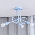 Overflademonteret loftlampe OXFORD 3xE27/15W/230V blå