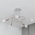 Overflademonteret loftlampe OXFORD 5xE27/15W/230V blank krom