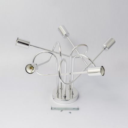 Overflademonteret loftlampe OXFORD 5xE27/15W/230V blank krom