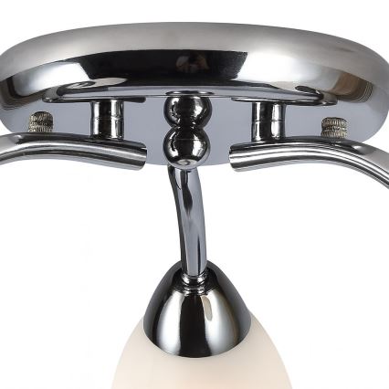 Overflademonteret loftlampe PORTOS 3xE14/10W/230V, blank krom