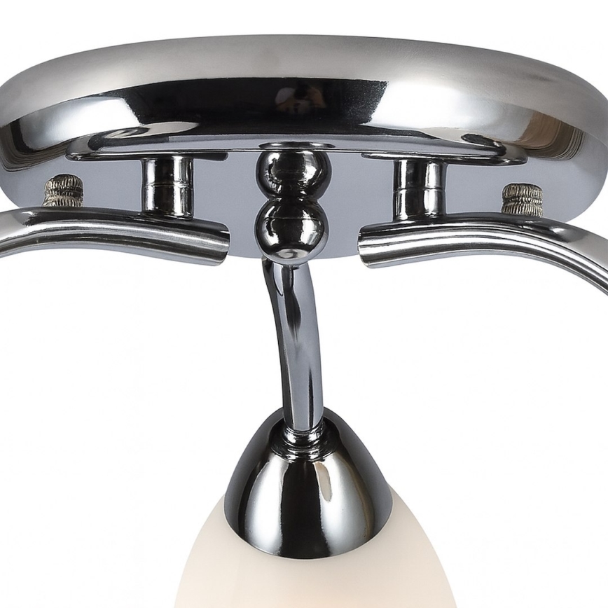 Overflademonteret loftlampe PORTOS 3xE14/10W/230V, blank krom