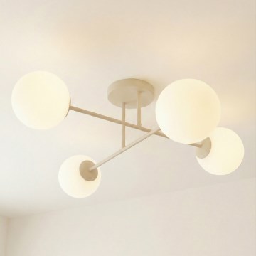 Overflademonteret loftlampe ROMA 4xE14/10W/230V beige
