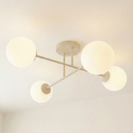 Overflademonteret loftlampe ROMA 4xE14/10W/230V beige