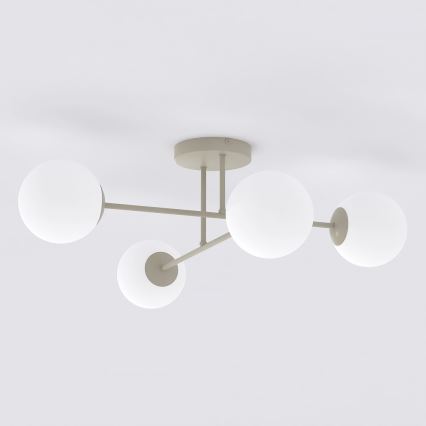 Overflademonteret loftlampe ROMA 4xE14/10W/230V beige