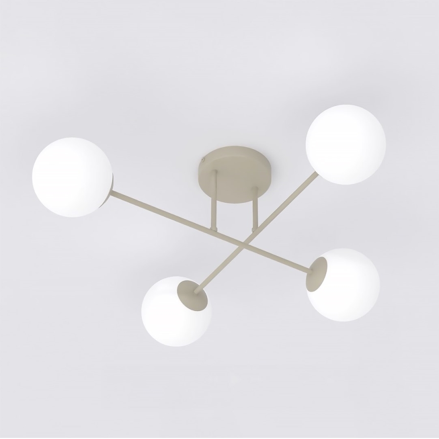Overflademonteret loftlampe ROMA 4xE14/10W/230V beige