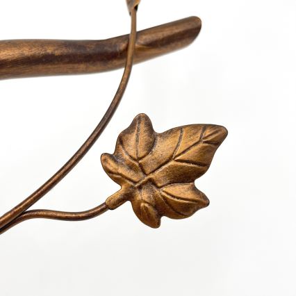 Overflademonteret loftlampe ROZETA 4xE14/40W/230V bronzefarvet