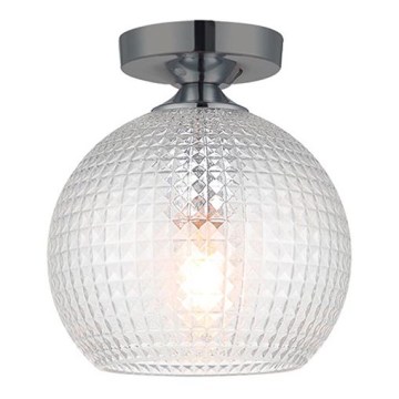Overflademonteret loftlampe TALISA 1xE27/40W/230V sort krom