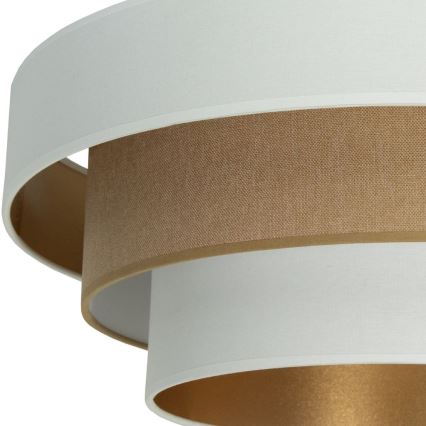 Overflademonteret loftlampe WENTA 1xE27/60W/230V Ø 50 cm hvid/brun