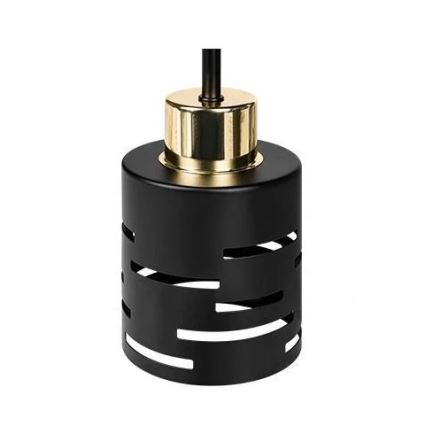 Overflademonteret lysekrone ELEN 3xE27/35W/230V sort/guld