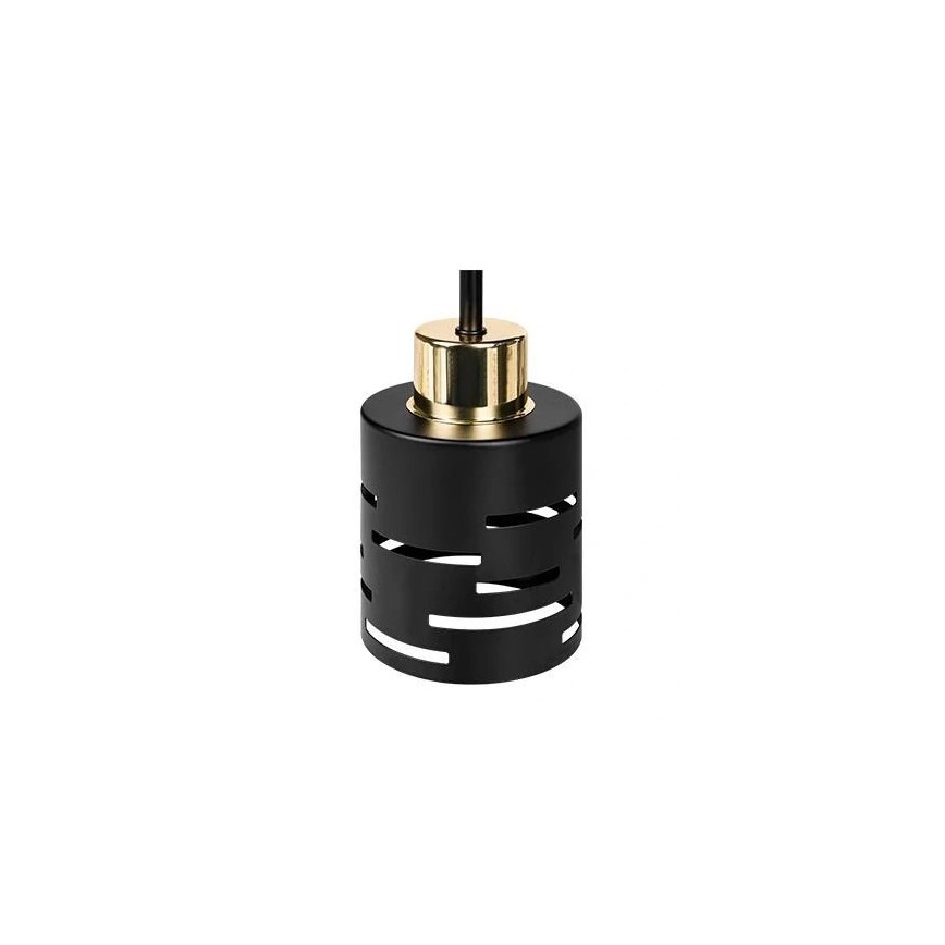 Overflademonteret lysekrone ELEN 3xE27/35W/230V sort/guld