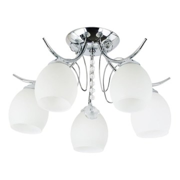 Overflademonteret lysekrone ELLA 5xE27/15W/230V poleret krom