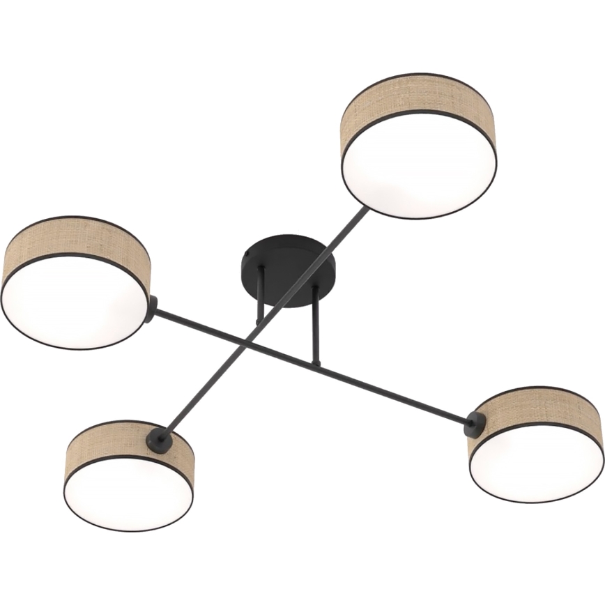 Overflademonteret lysekrone MAGA 4xE14/10W/230V beige