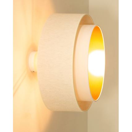 Overflademonteret lysekrone NATIA 1xE27/60W/230V Ø 45 cm hvid