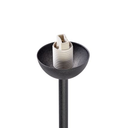 Overflademonteret lysekrone OBSIDIAN 4x G9/10W/230V sort/røget grå