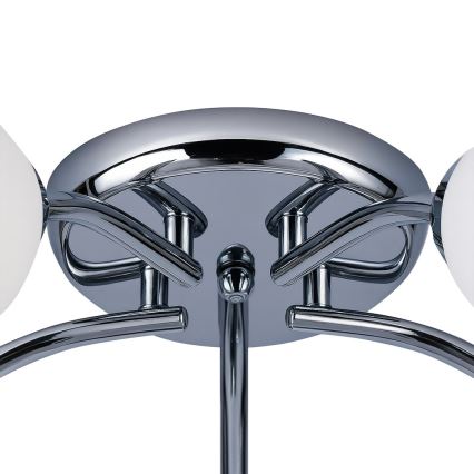 Overflademonteret lysekrone PORTOS 5xE14/10W/230V blank krom