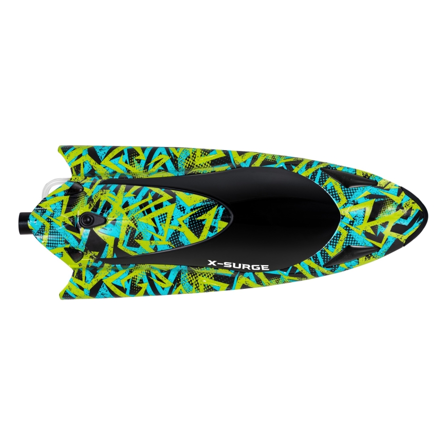 Overmax - Fjernstyret RC-båd X-SURGE 4000 mAh sort/grøn
