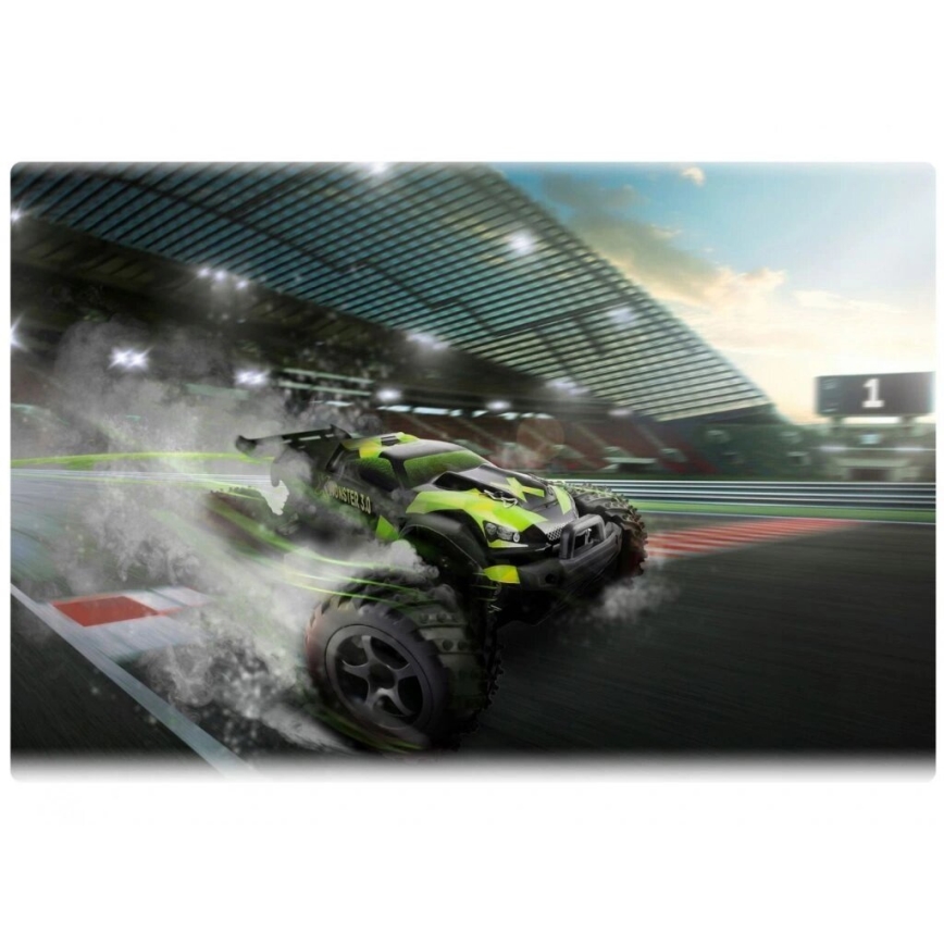 Overmax - fjernstyret RC-bil X-MONSTER 3.0 1700 mAh Sort/Grøn