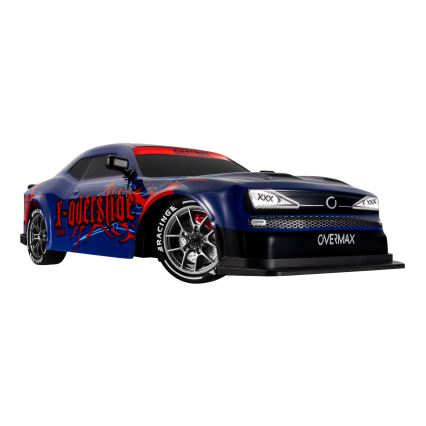 Overmax - RC-driftbil med fjernbetjening X-OVERSLIDE 1000 mAh sort/grøn/blå/rød