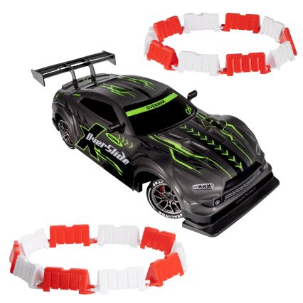 Overmax - RC-driftbil med fjernbetjening X-OVERSLIDE 1000 mAh sort/grøn/blå/rød
