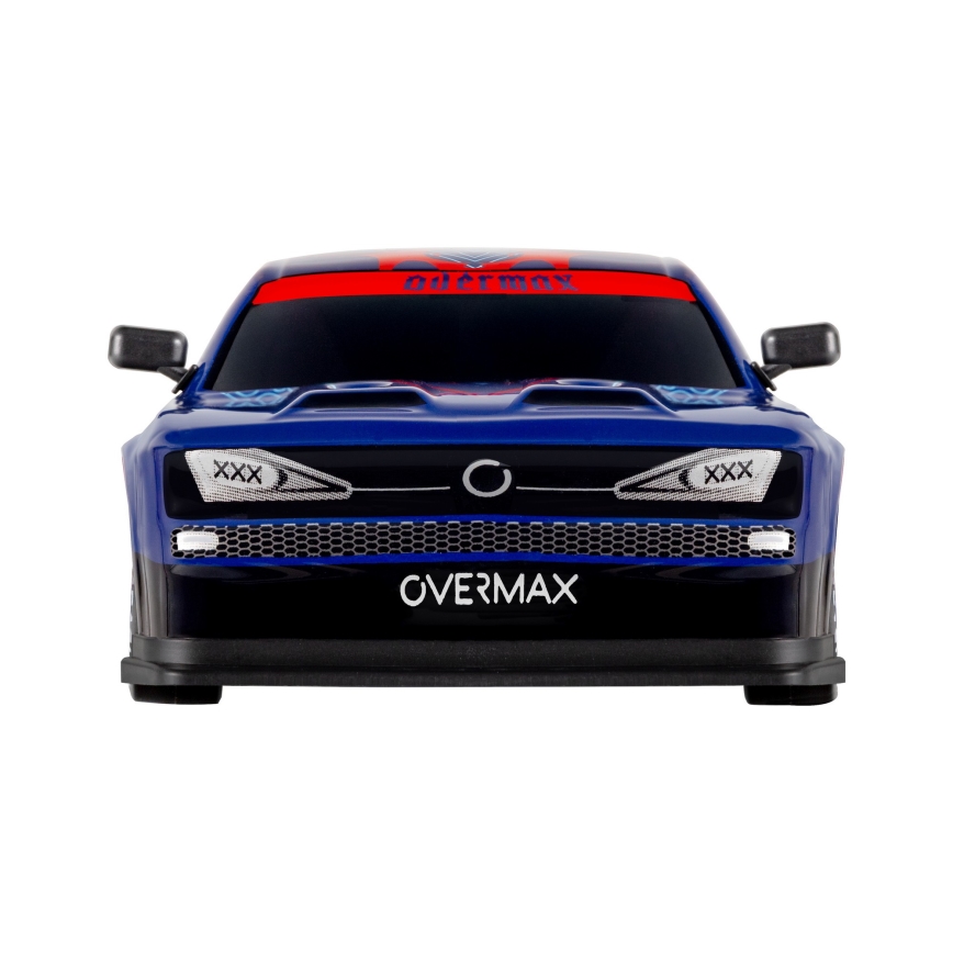 Overmax - RC-driftbil med fjernbetjening X-OVERSLIDE 1000 mAh sort/grøn/blå/rød