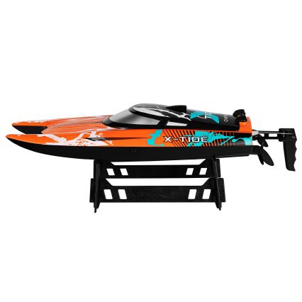 Overmax - RC-båd X-TIDE med fjernbetjening, 2400 mAh, sort/orange