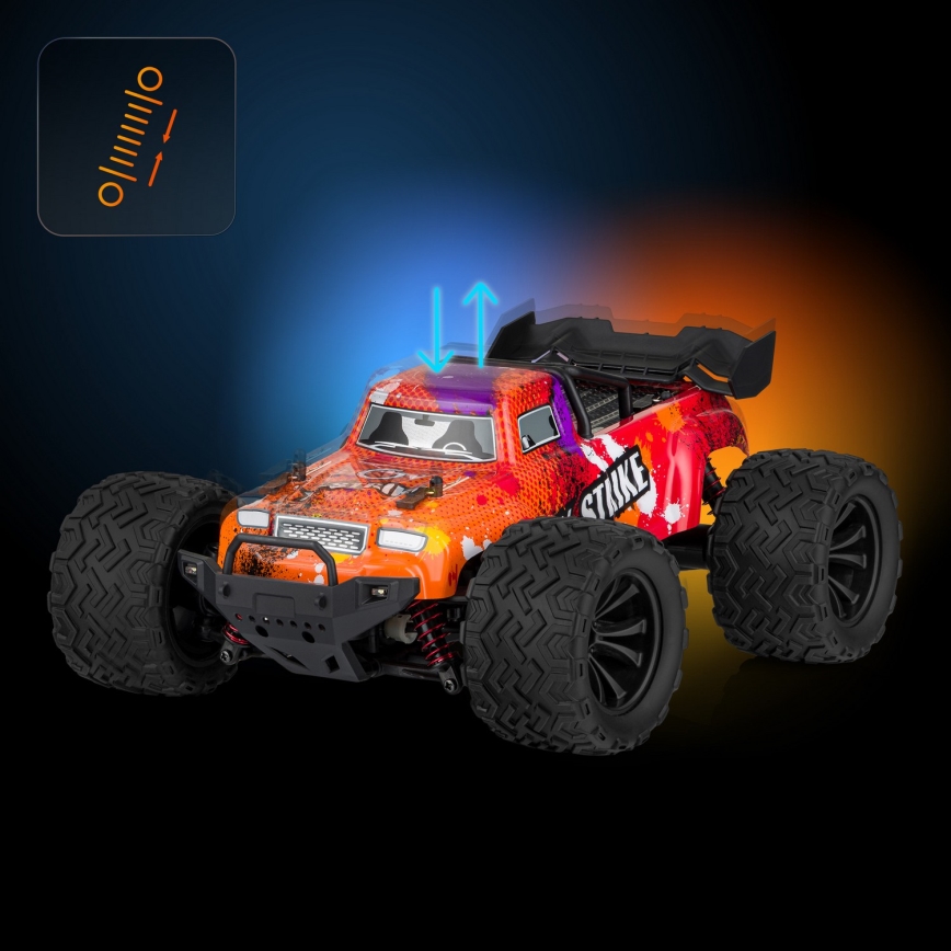 Overmax - RC-bil med fjernbetjening X-STRIKE 3000 mAh sort/orange