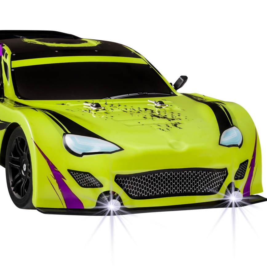 Overmax - RC-driftbil med fjernbetjening X-DRIFT 1000 mAh gul/lilla