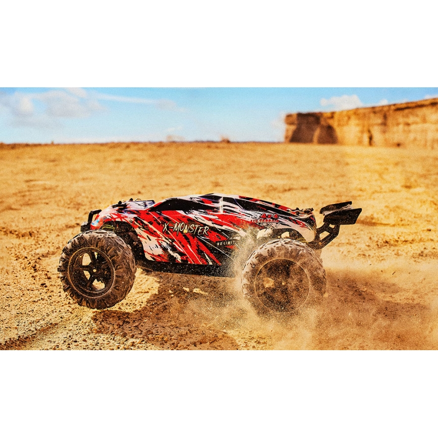 Overmax - Fjernstyret RC-bil X-MONSTER 3.5 1700 mAh sort/rød/grøn