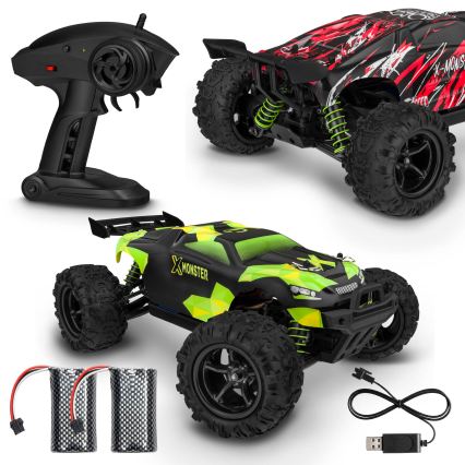 Overmax - Fjernstyret RC-bil X-MONSTER 3.5 1700 mAh sort/rød/grøn