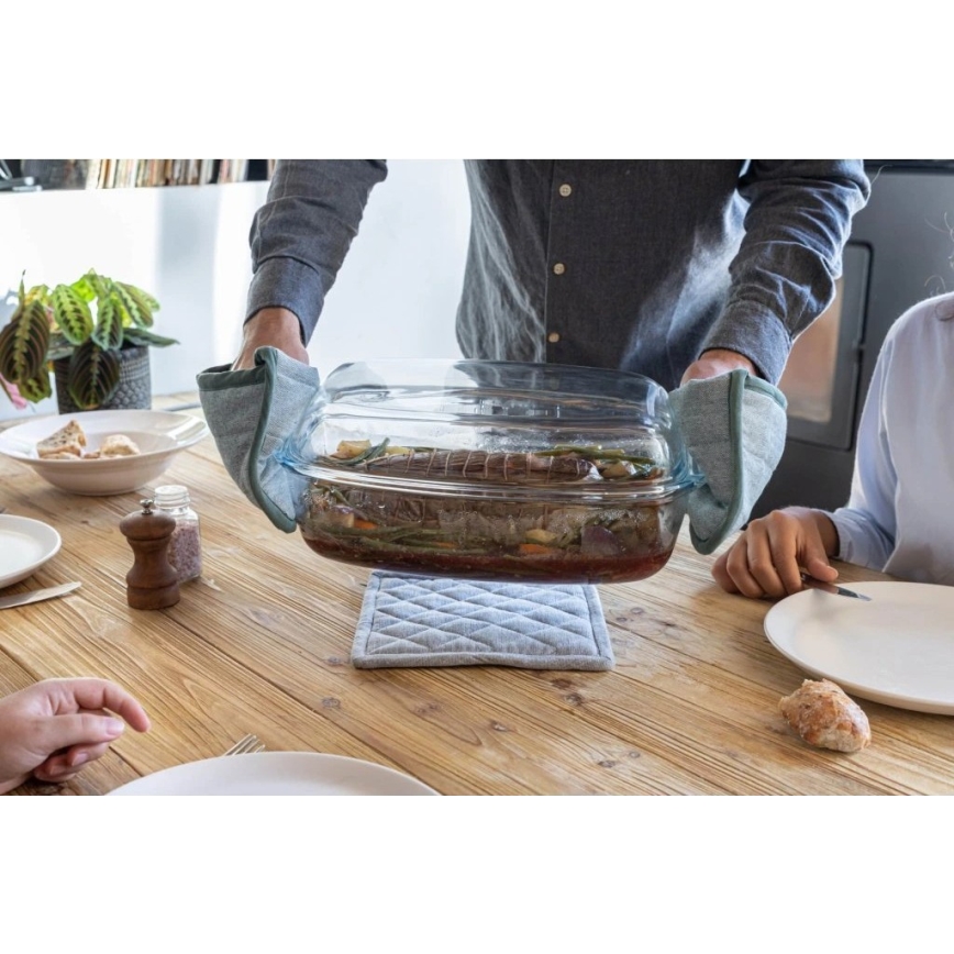 Ovnfast bradepande med låg PYREX 4,5 l