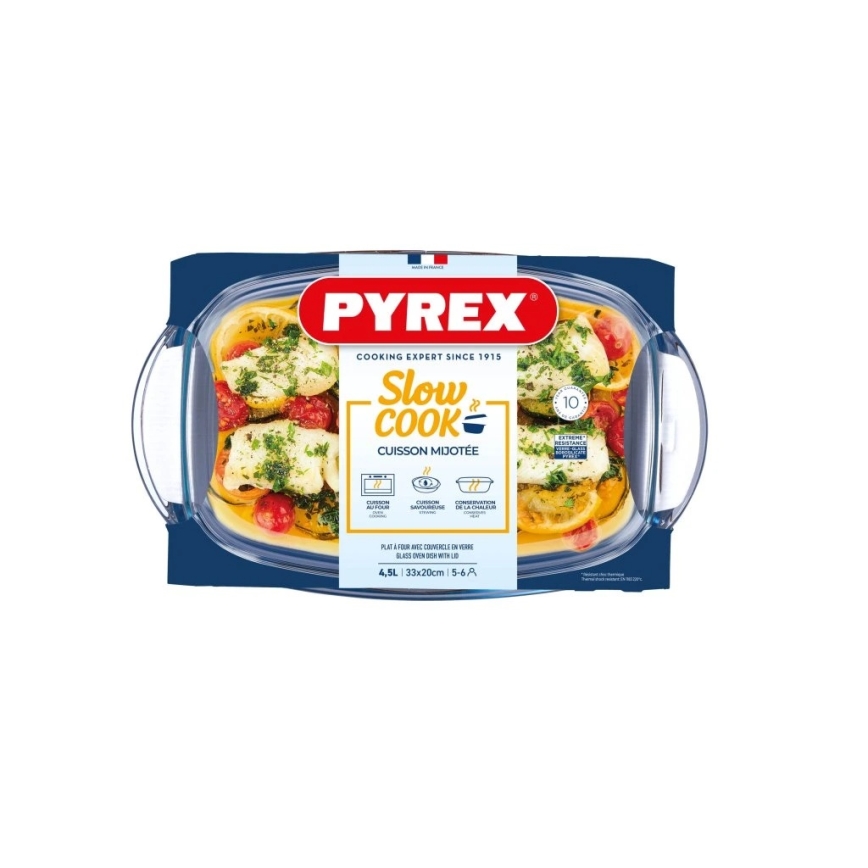 Ovnfast bradepande med låg PYREX 4,5 l