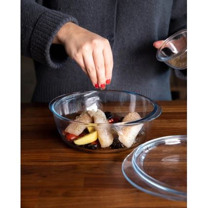 Ovnfast fad med låg PYREX 2,1 l