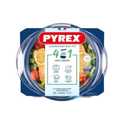 Ovnfast fad med låg PYREX 2,1 l