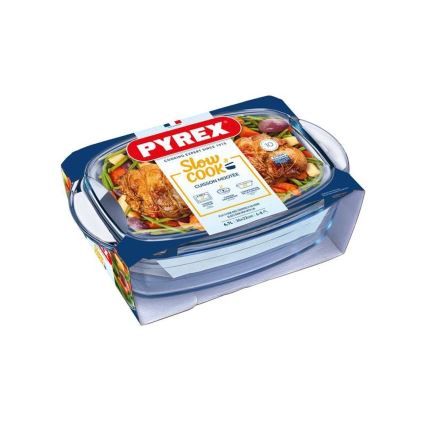 Ovnfast fad med låg PYREX 6,7 l