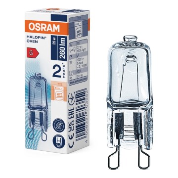Ovnpære HALOPIN G9/25W/230V 2700K - Osram