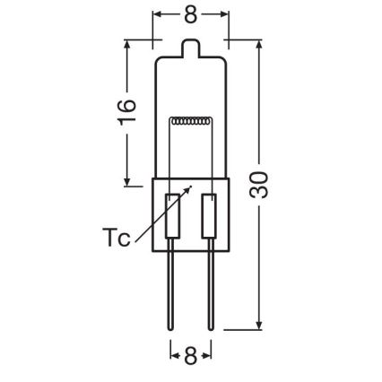 Ovnpære HALOSTAR G4/20W/12V 2700K - Osram