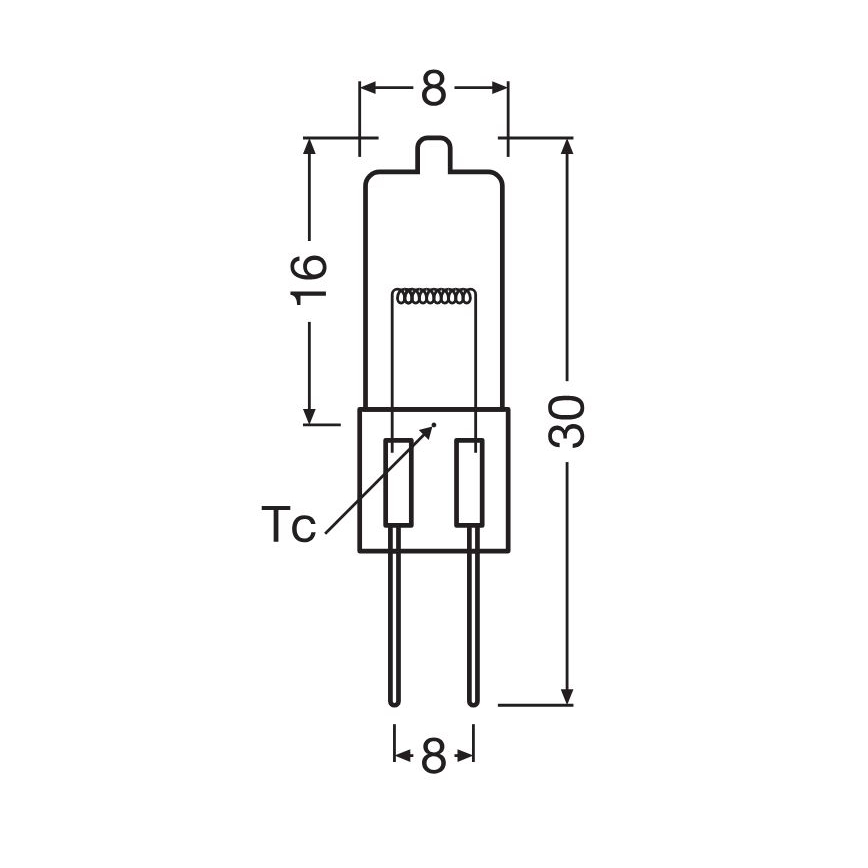Ovnpære HALOSTAR G4/20W/12V 2700K - Osram