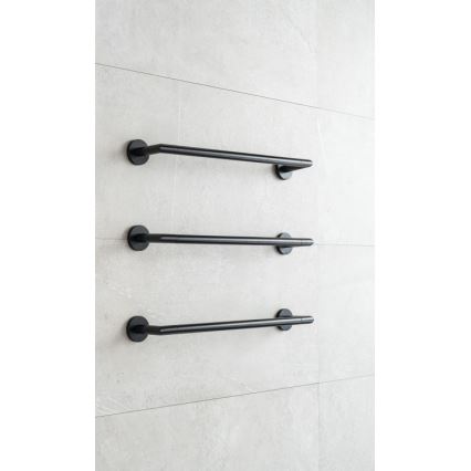 P.M.H. IN1B-L - Elektrisk håndklædetørrer INGA 17W/230V 85,9 cm IP44 venstre/sort